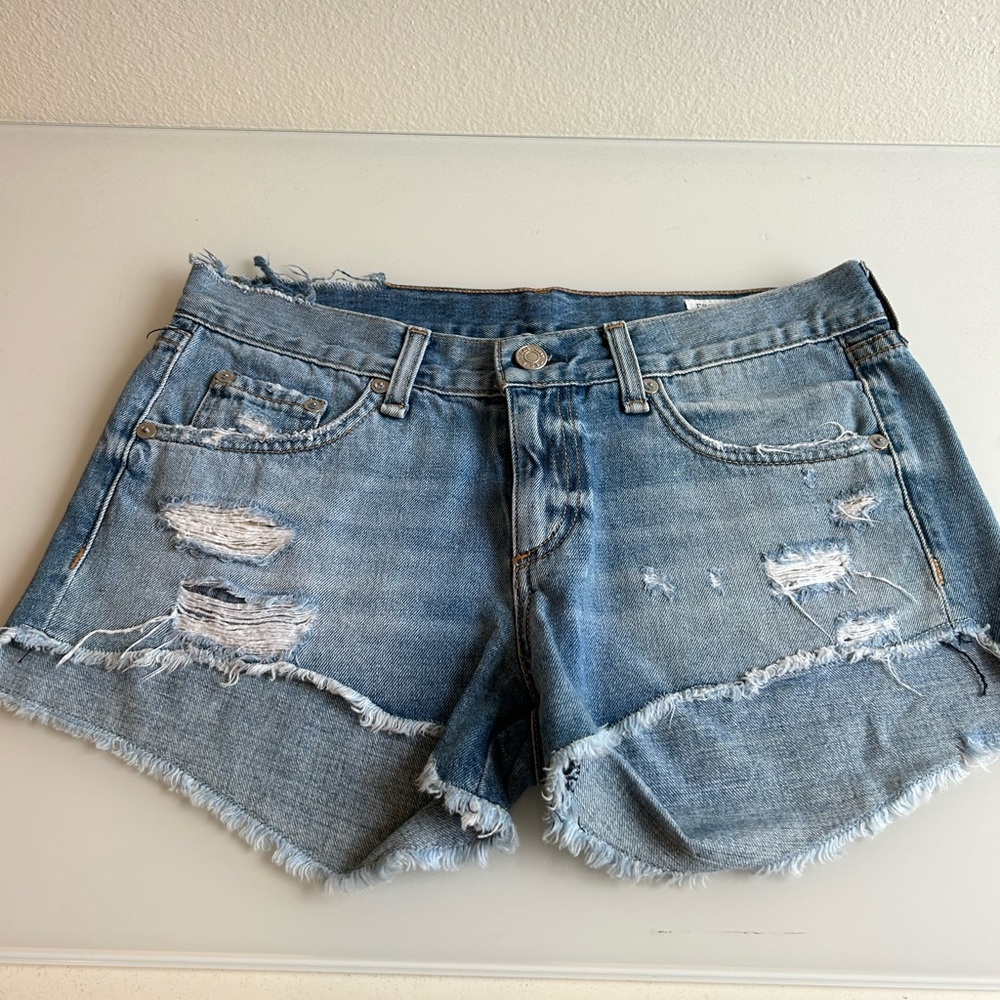 Rag & bone denim low-rise cutoffs